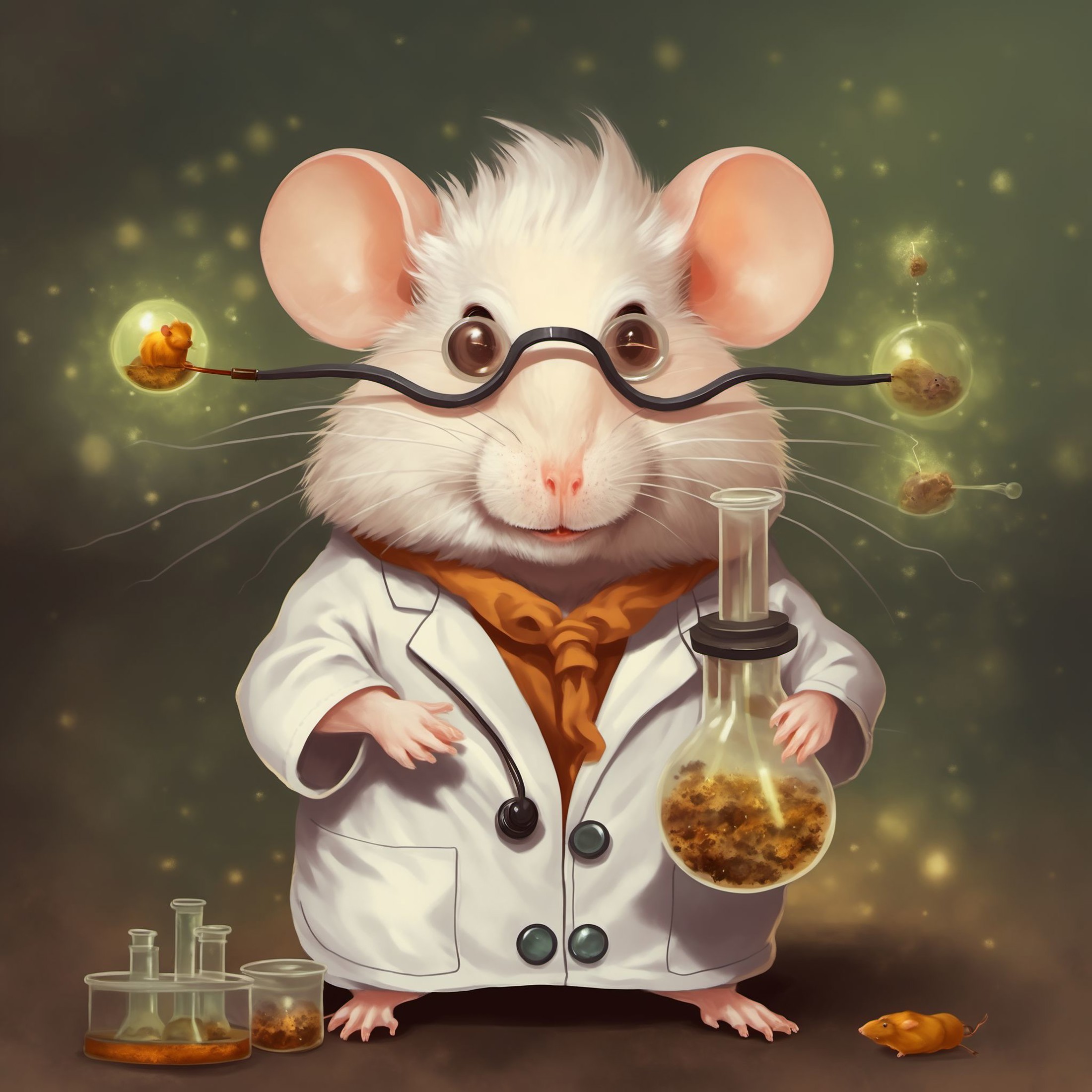 Scientist mouse, <lora:[XL]rat:1>